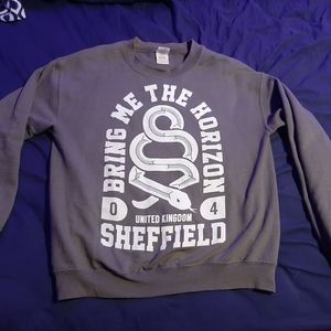 Dark Grey Bring me the Horizon Sheffield 04 Crewneck